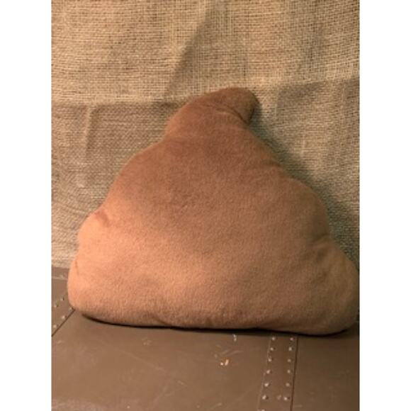 Emoji Poop! Emoticon Pillow Stuffed Plush 10x13 Pillow Kids Travel Pillow - Picture 2 of 4